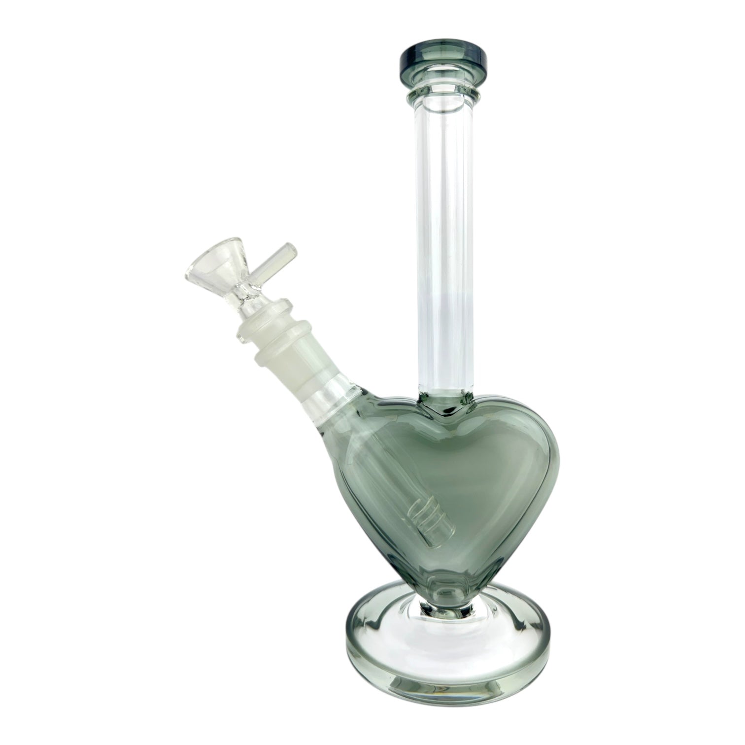 9.5” Heart Glass Water Pipe