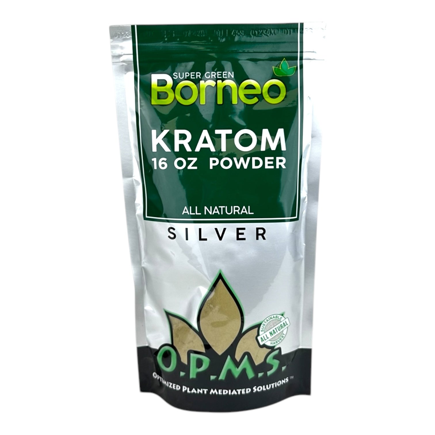 OPMS Kratom Silver Powder 16oz