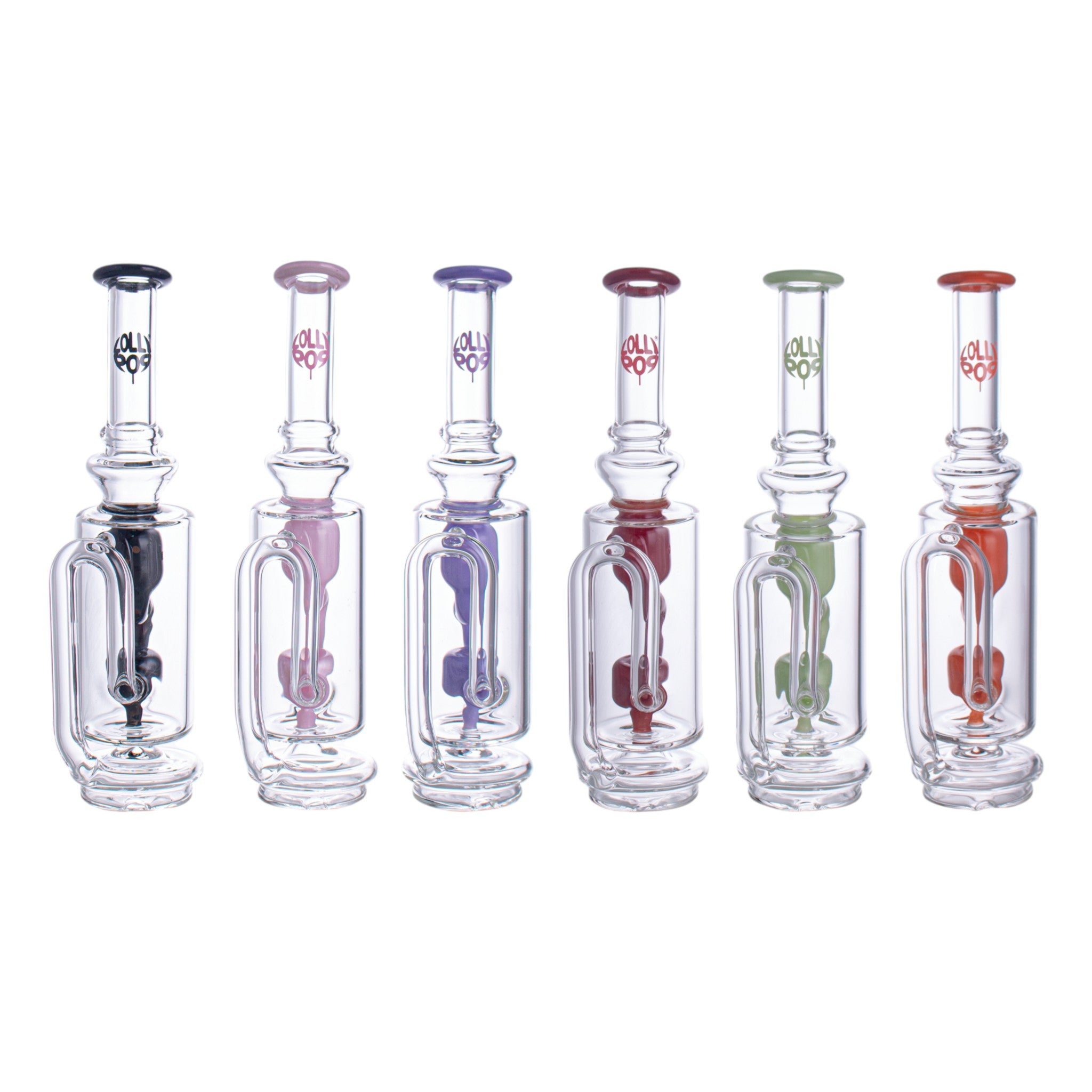 Lollipop Mint Ice Series I Puffco Peak Recycler Glass Attachement I Asst Colors