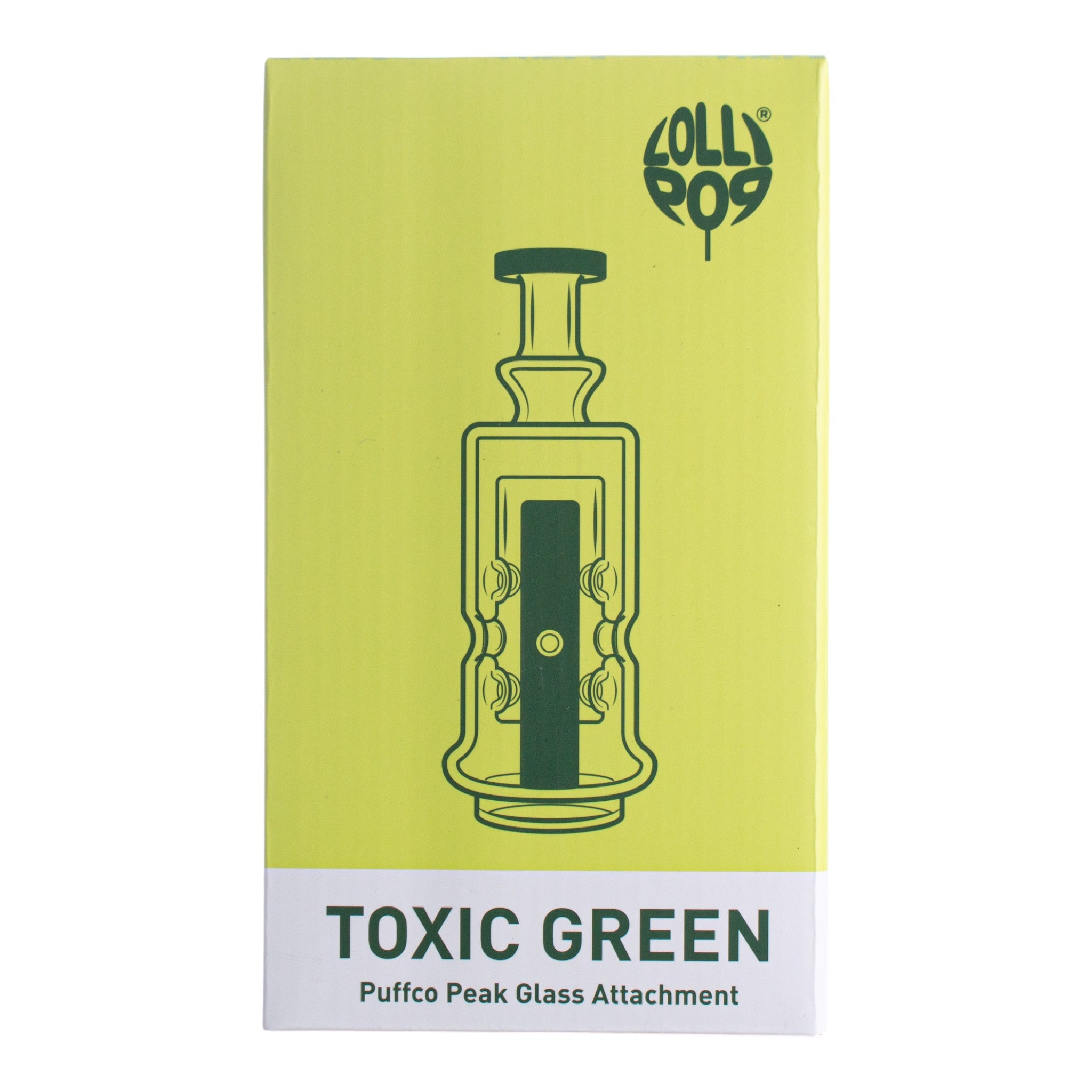 Lollipop Toxic Green Series I Puffco Peak Recycler Glass Attachement I Asst Colors