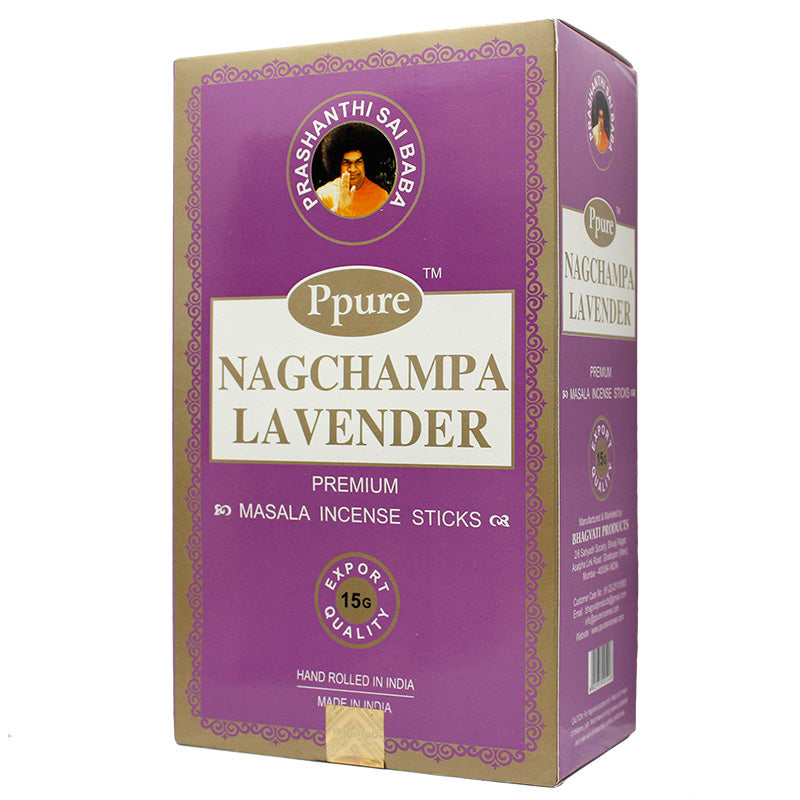Ppure Nag Champa 15g Premium Masala Incense Sticks (12 Box Display)