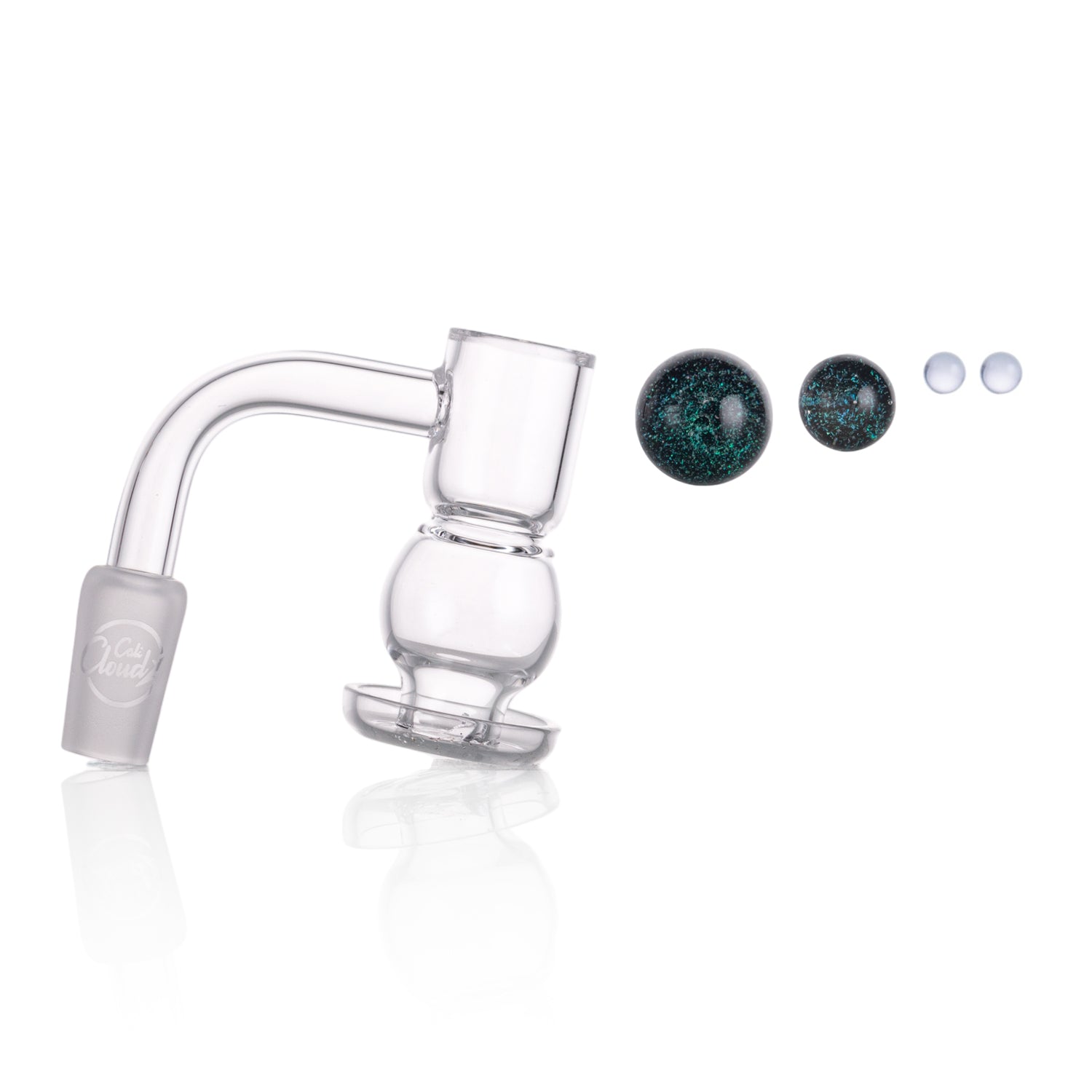 Lollipop QSeries-2 | 14mm Male 90° | Fully Welded Quartz Banger Set I Asst Colors