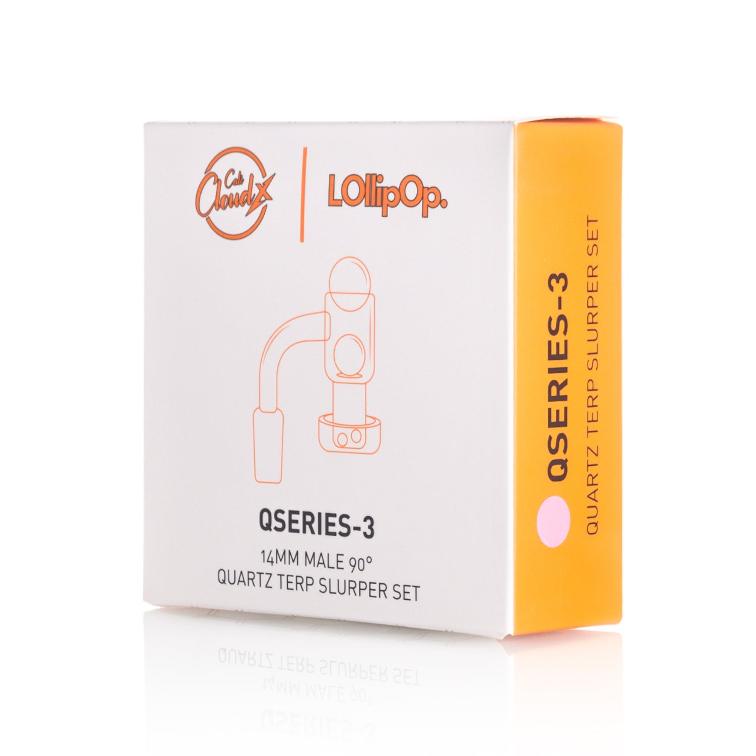 Lollipop QSeries-3 — 14mm Male 90° Quartz Terp Slurper Set
