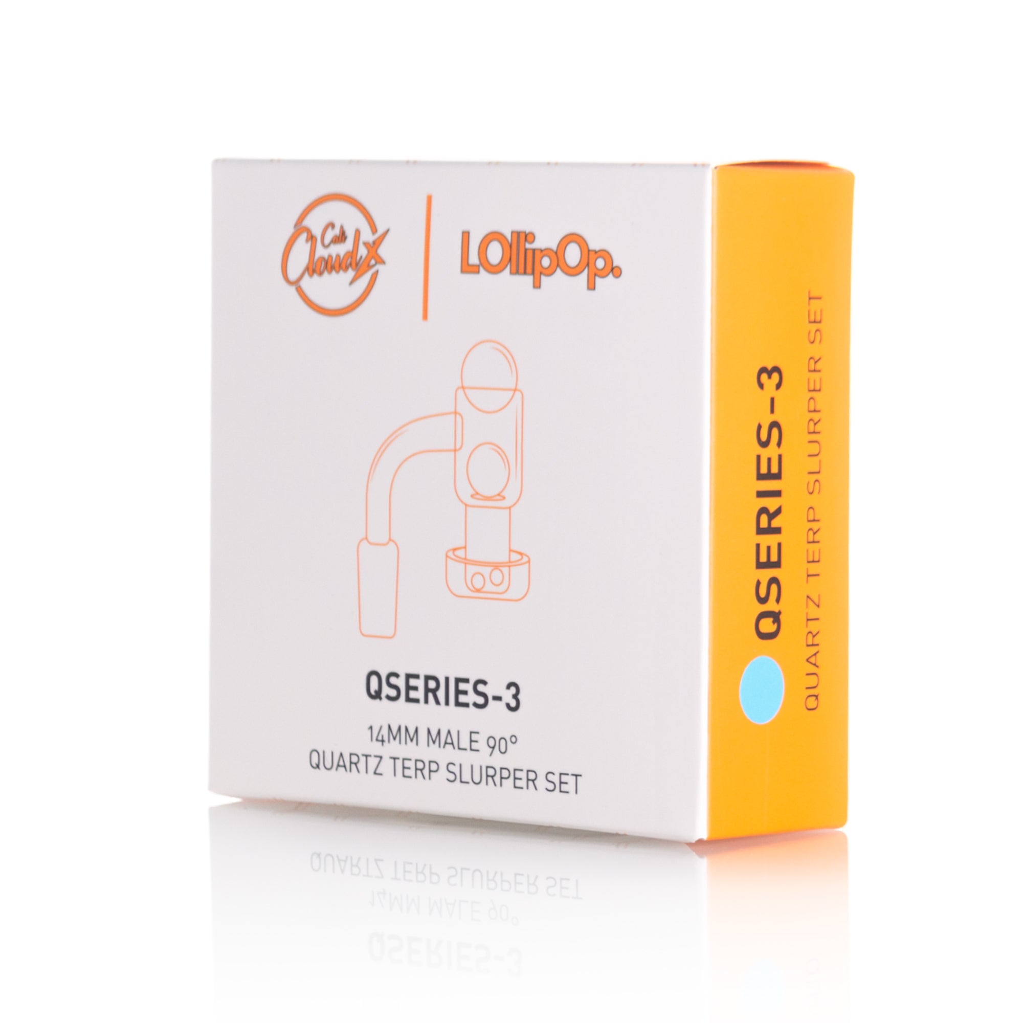 Lollipop QSeries-3 — 14mm Male 90° Quartz Terp Slurper Set