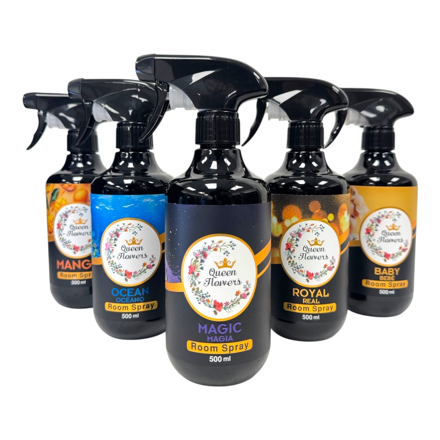 Queen Flowers Room Spray Bottle 500ml