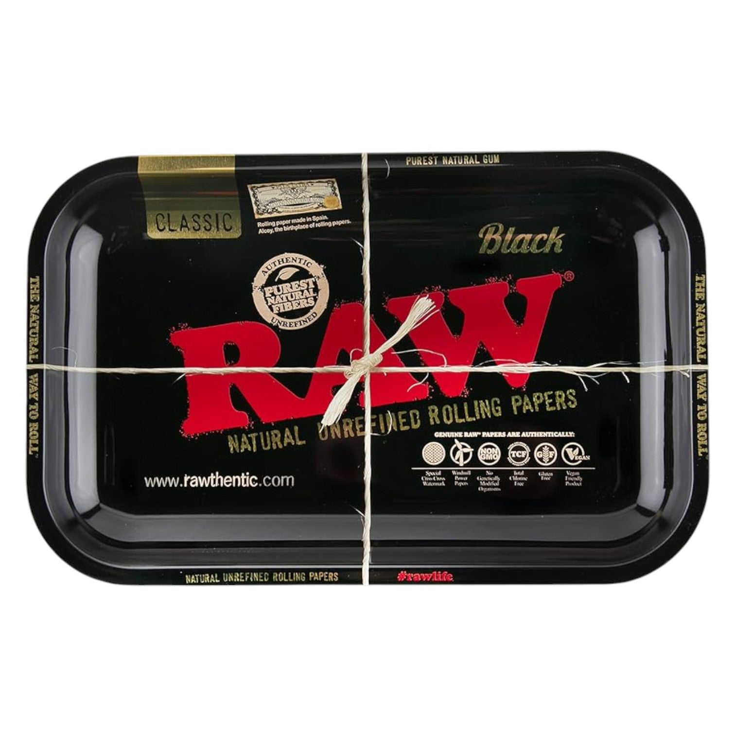 RAW Black Classic Rolling Tray (Limited Edition)