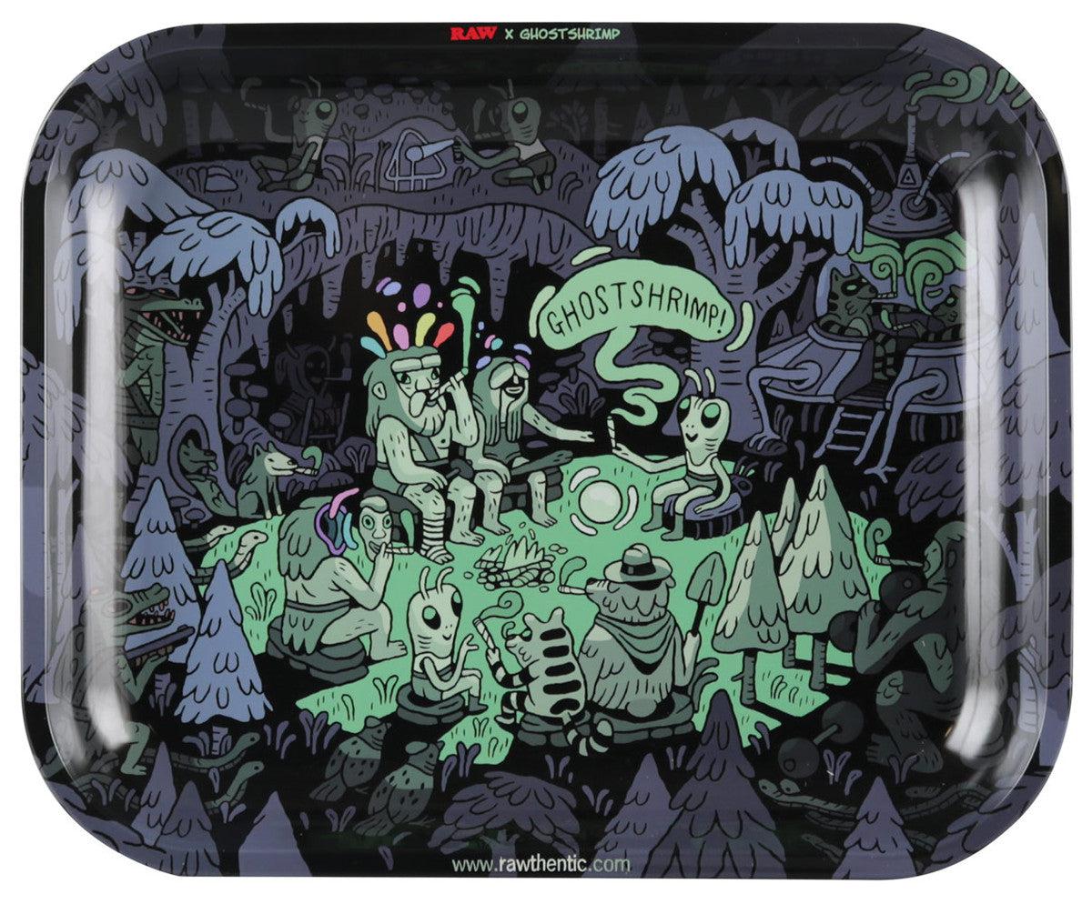 14″ x 11″ Raw Large Metal Rolling Tray