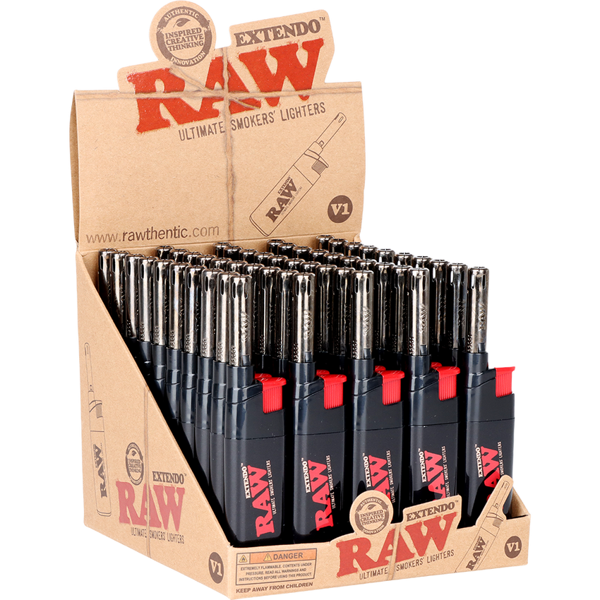 RAW Extendo Lighter 50ct | Black