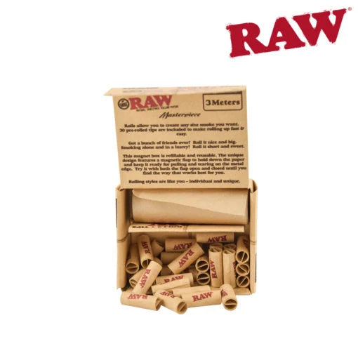 Raw Masterpiece King Size Rolls with Pre Rolled Tips