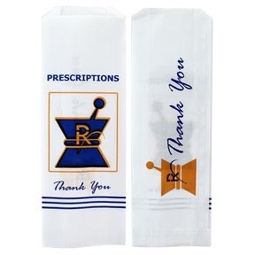 RX Pharmacy Prescription Medium Bags 5x2x10