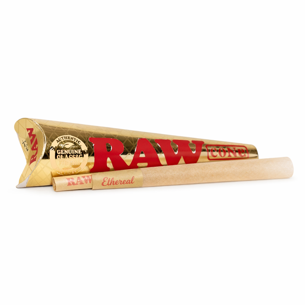 Raw Ethereal King Size 3 Cones / Pack - 32 pack Display