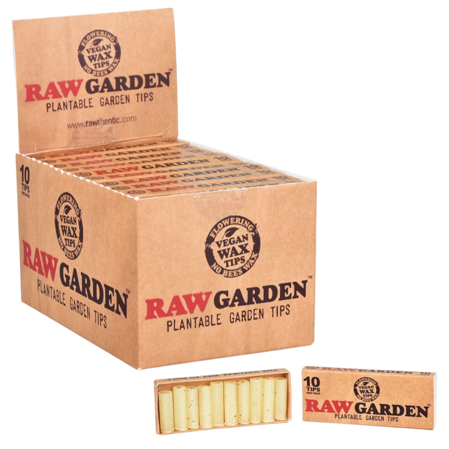Raw Garden - Plantable Garden Tips - 20 Packs/10 Tips
