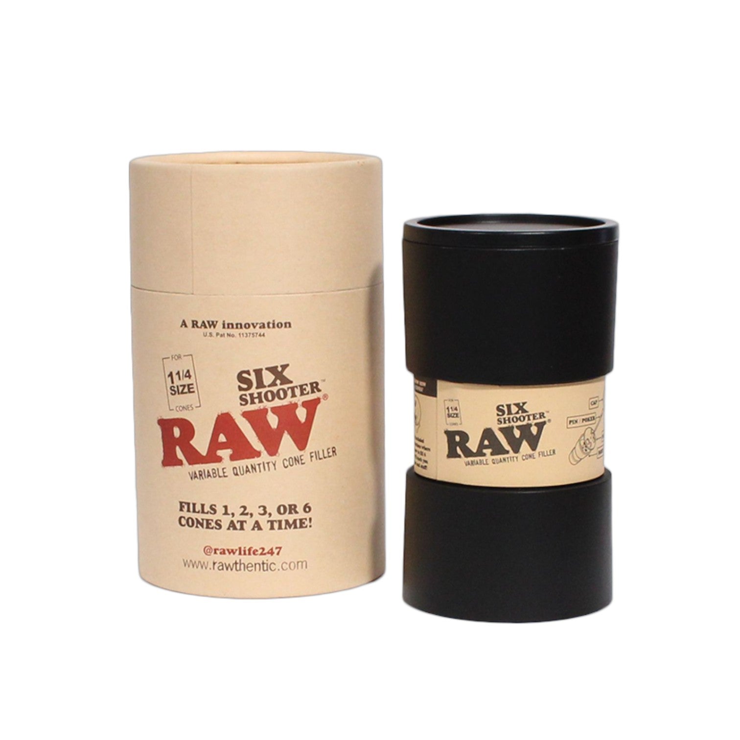 Raw Six Shooter 1 1/4" Cone Filler