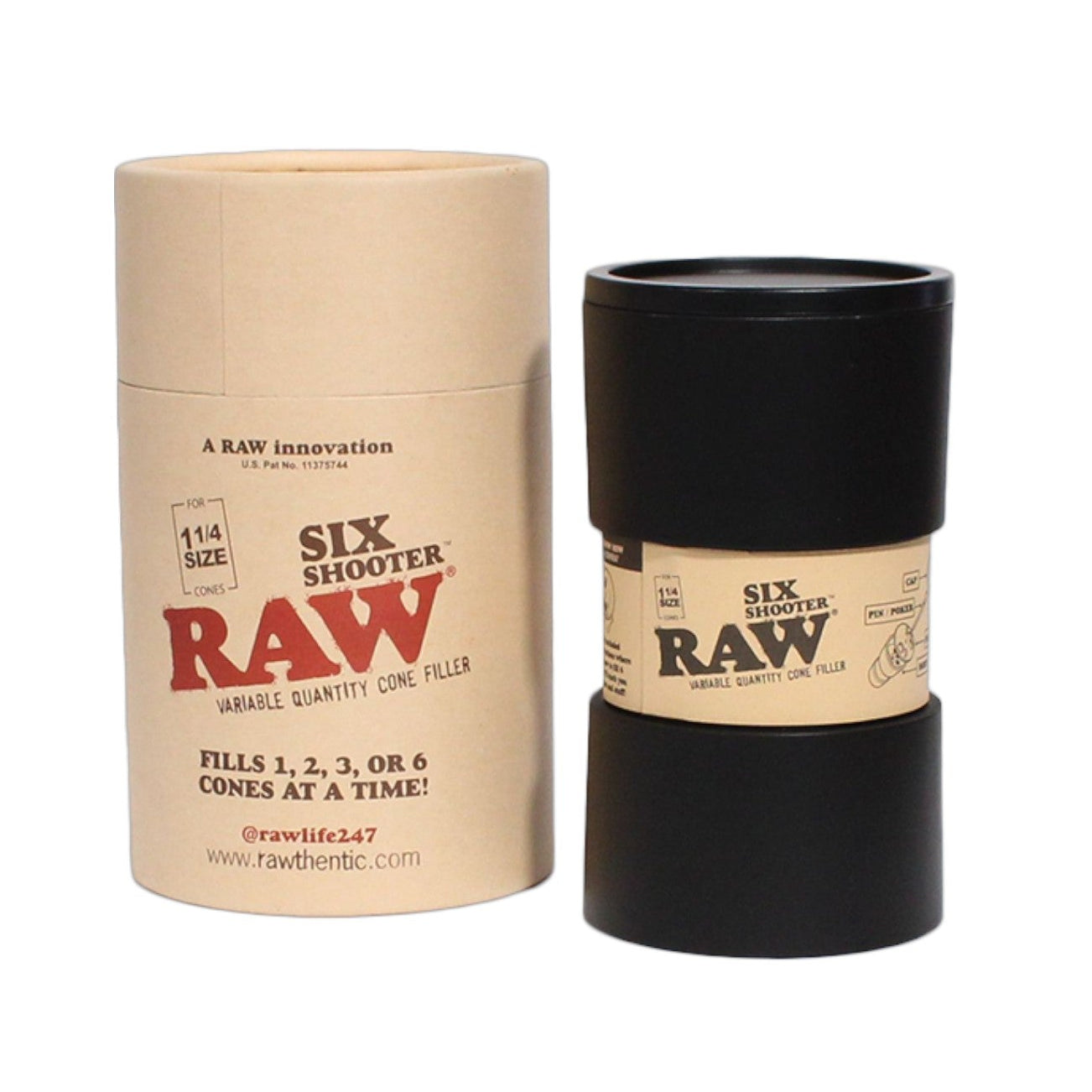 Raw Six Shooter 1 1/4" Cone Filler