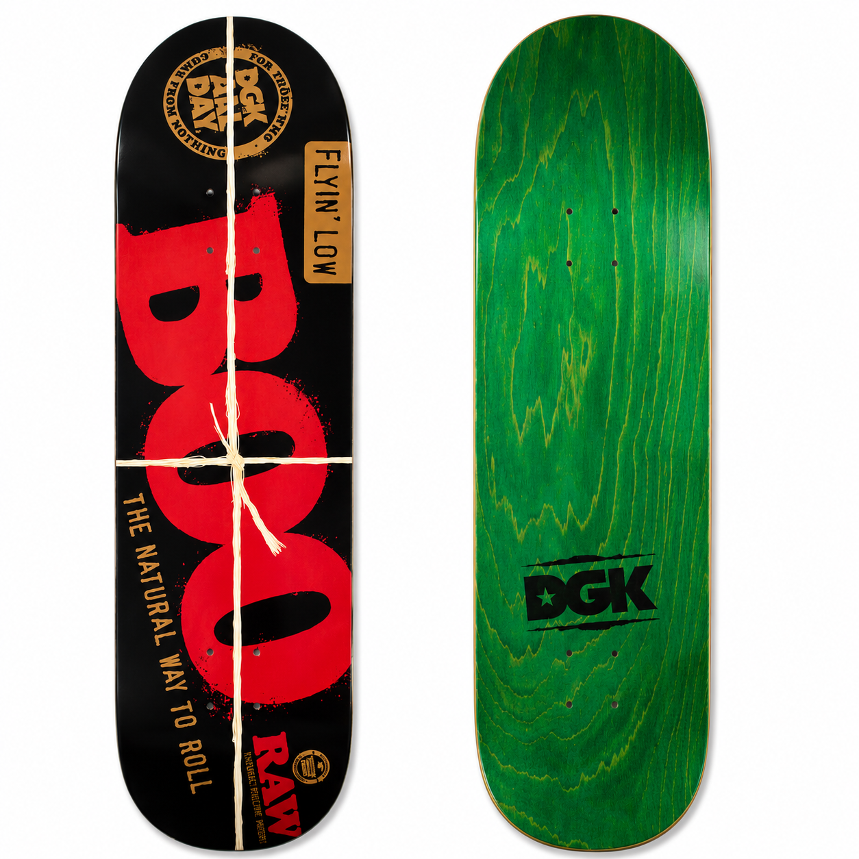 Raw Skate Board Deck 33" x 8.5" I Boo Johnson