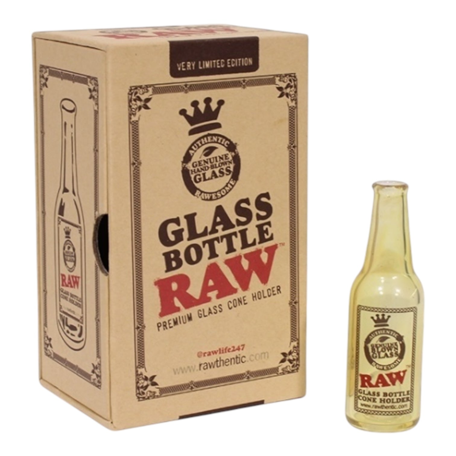 Raw Glass Bottle Cone Holder