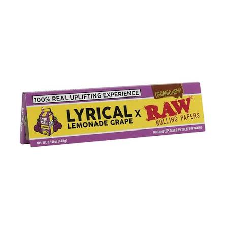 Raw Lyrical Lemonade King Size Papers Grape 50ct