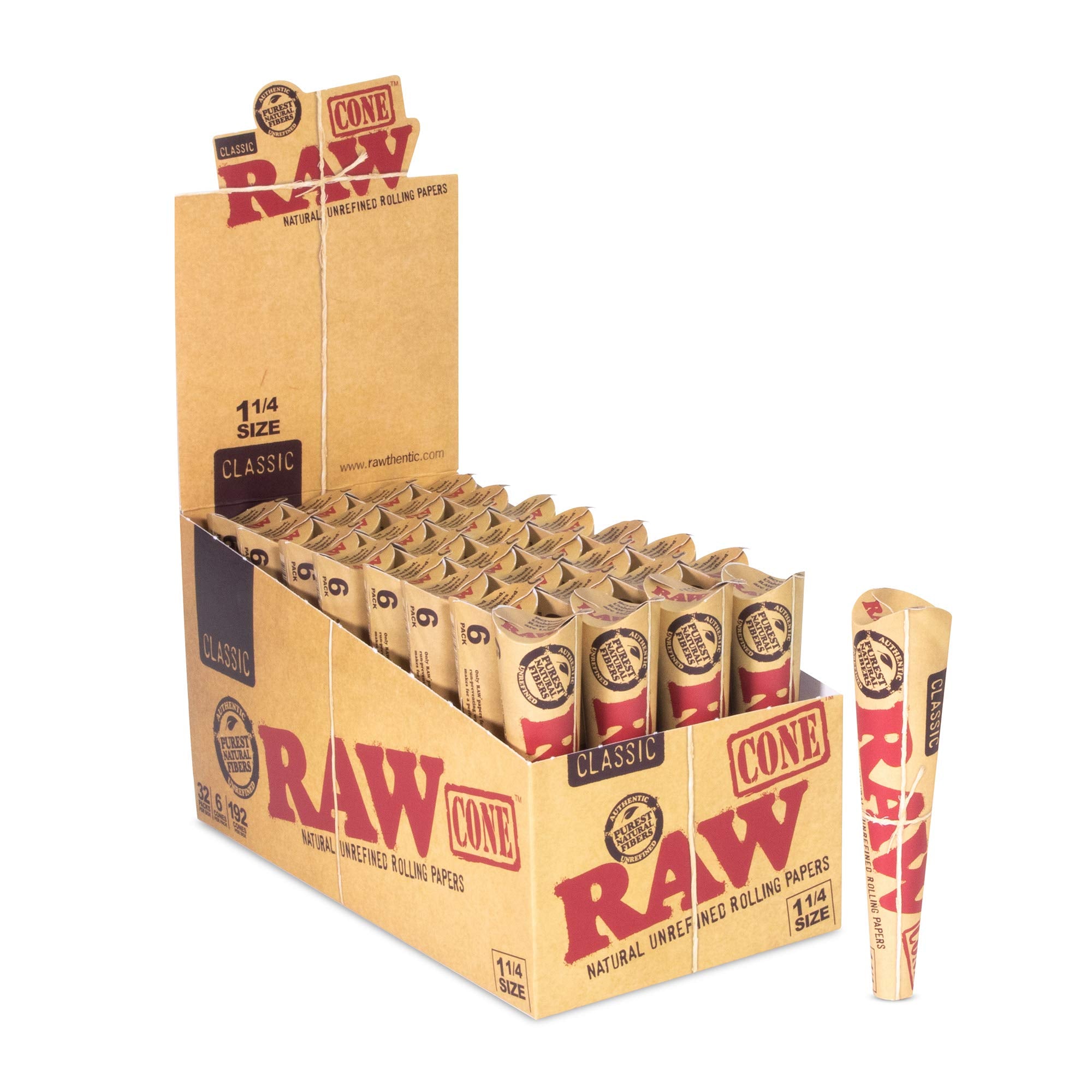 Raw Organic Classic 1 1/4 Cone 32ct