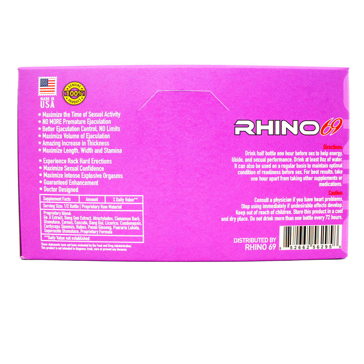 Rhino 69 Purple Male Enhancement Shot (12ct Display)