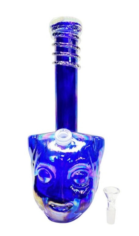 12" Groot Tree Hero Glow Swirl Glass Water Pipe