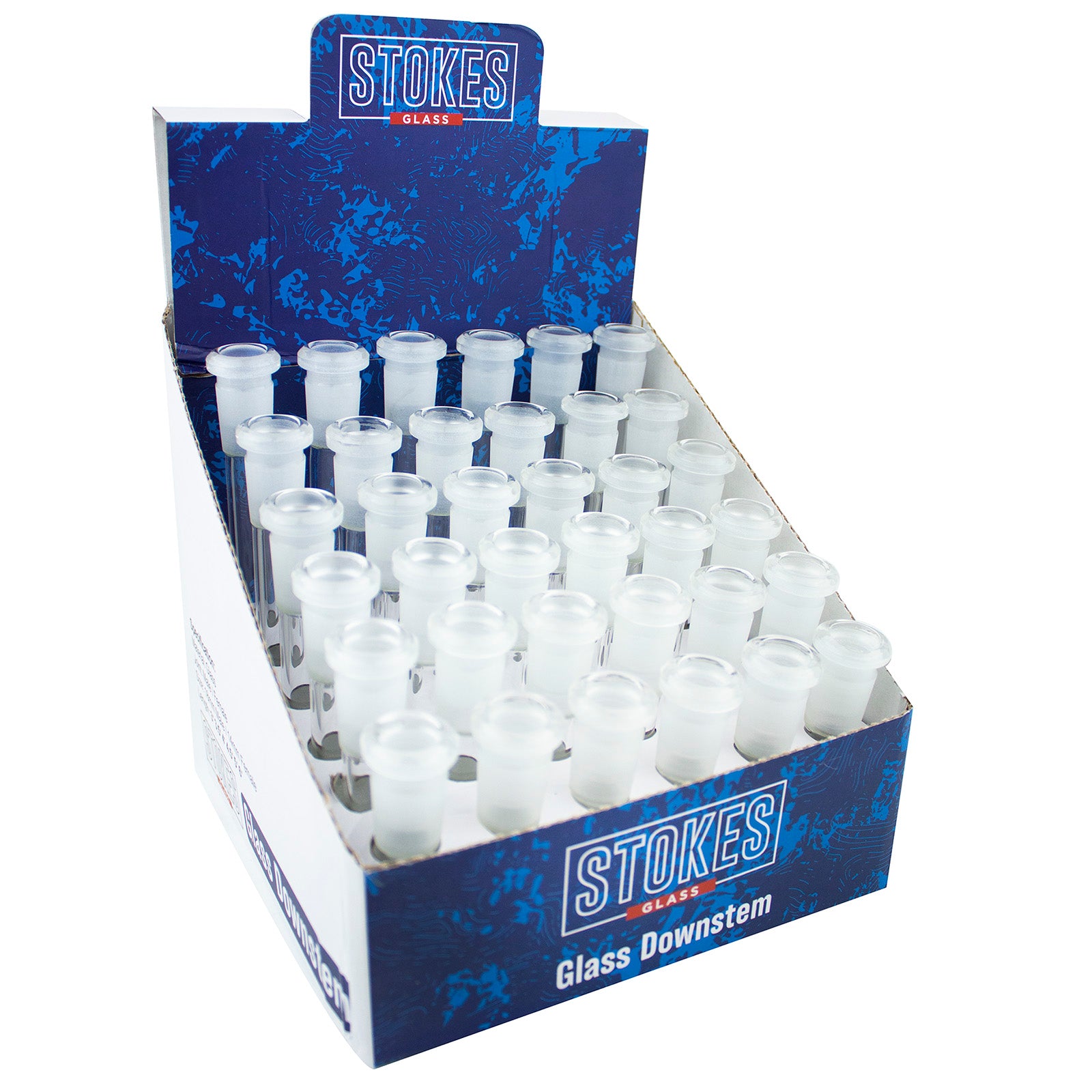 STOKES Glass Down Stem Display 3"-6" (36pc/Display)
