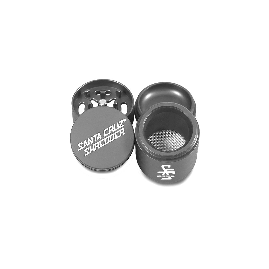 Santa Cruz Shredder Aluminum 4 Piece Small Herb Grinders (TRAVELER)