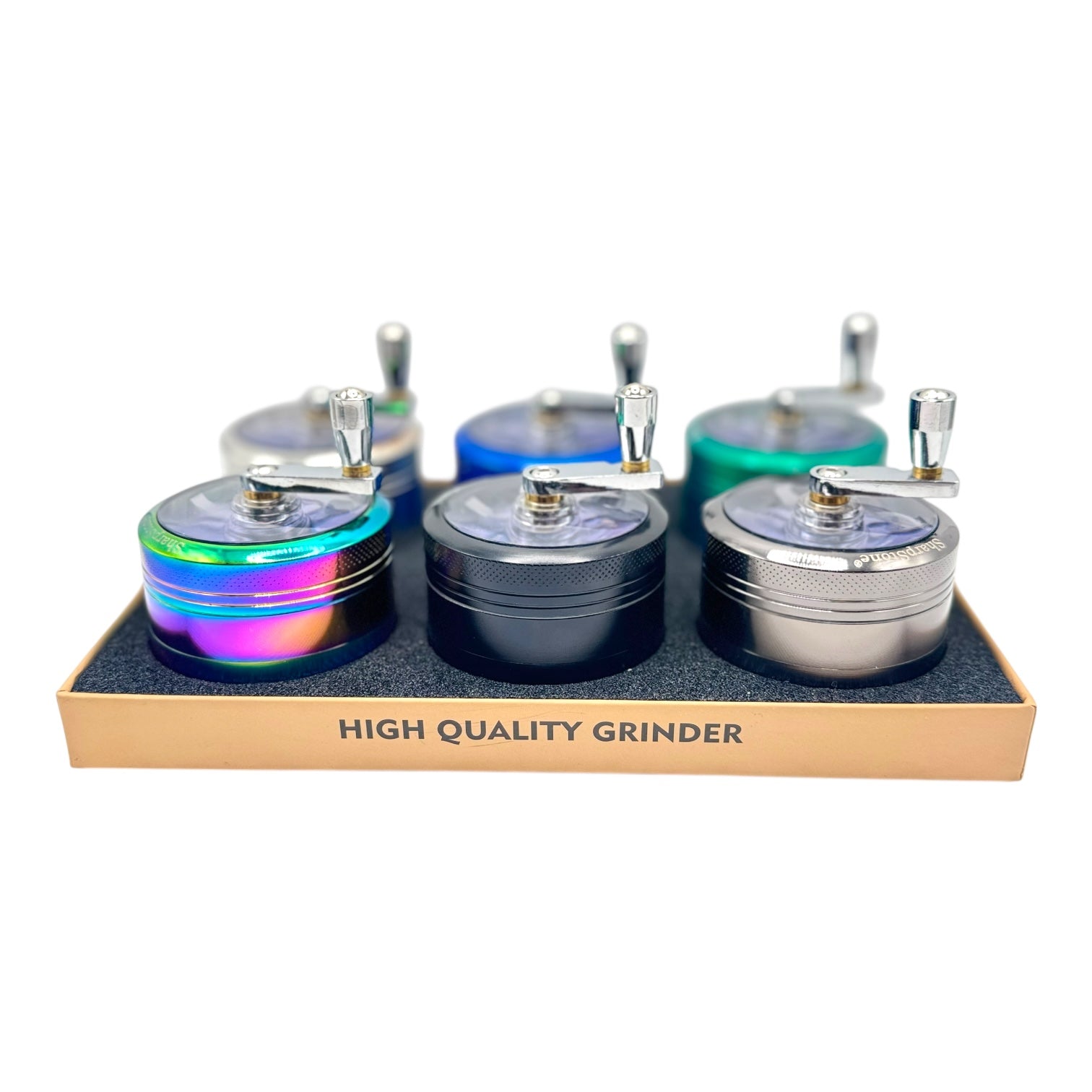 63mm SharpStone Hand Crank Grinder "GD-30" (Assorted Colors)
