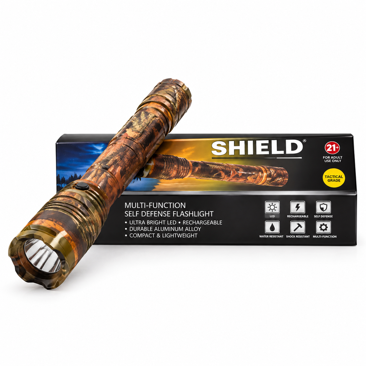 Shield Stun Gun W/ Flash Light CH-45