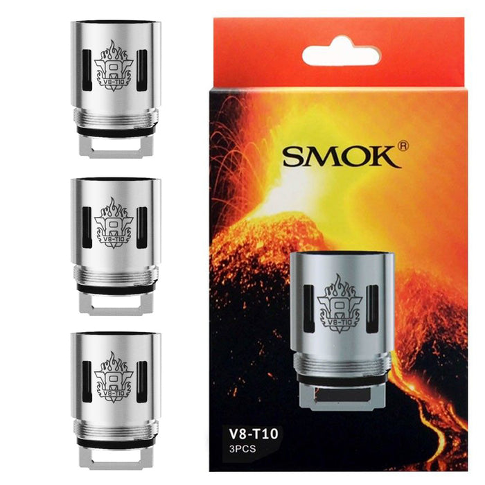 Smok V8 - T10 Deca/decuple Coils 0.12ohm (Pack of 3)
