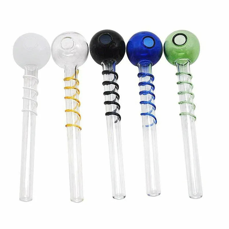 Colored Head Spiral Stem Oil Burner (Assorted Colors) 1pc