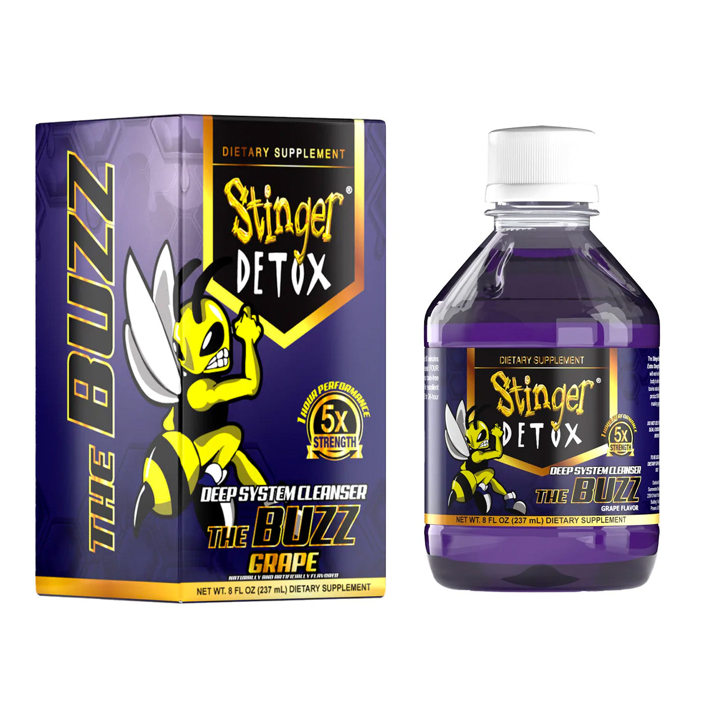 Stinger Detox Buzz (Deep System Cleanser) 5X Extra Strength Drink 8 FL OZ