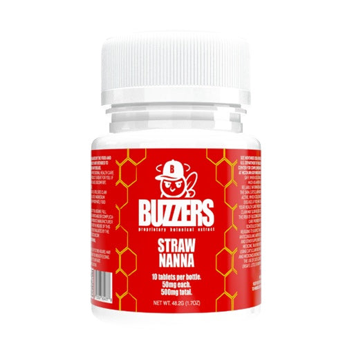 "Buzzers" 50mg - 10ct Bottle 6Btls/Dis I 30 Display