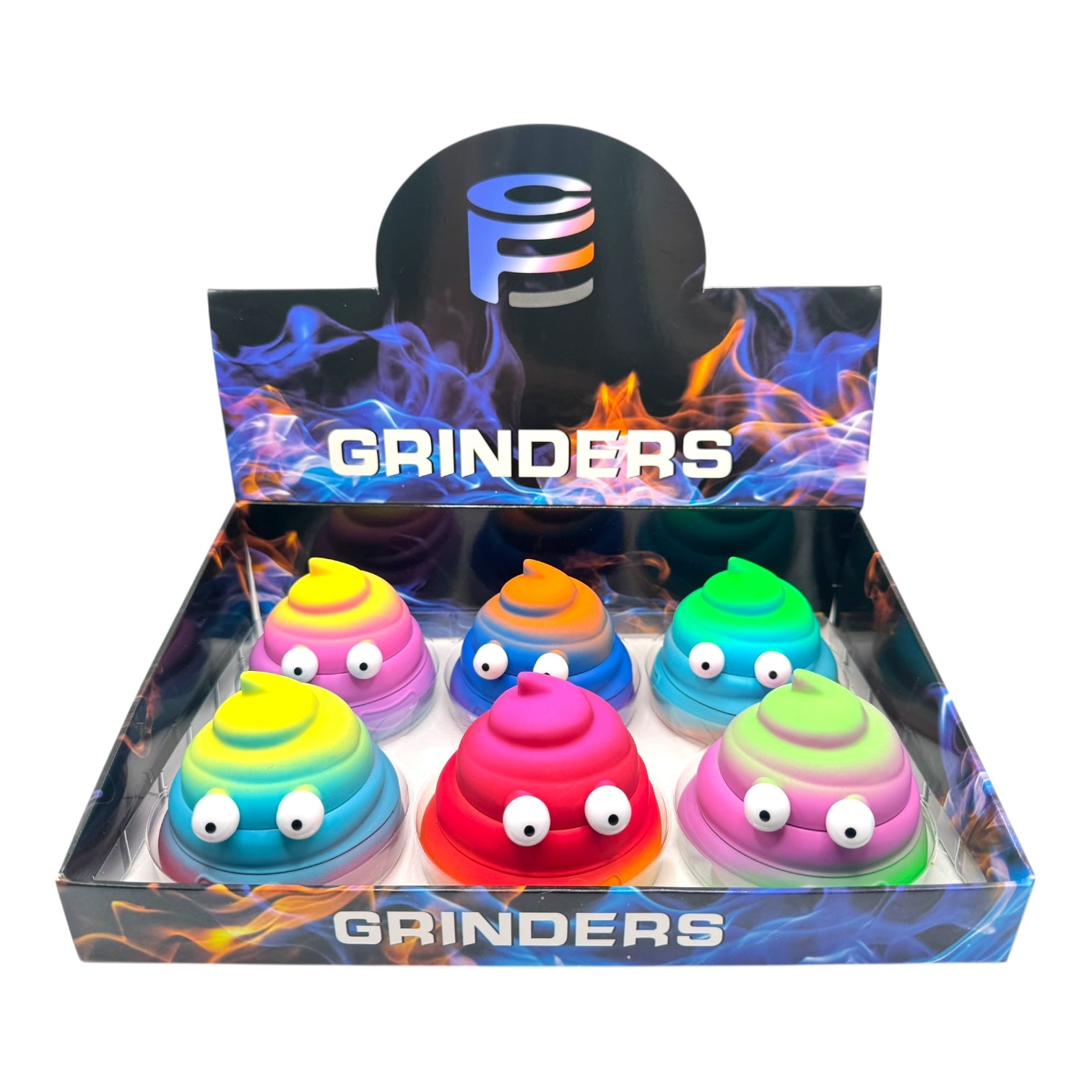 56mm Swirl Cartoon Grinder "DA-058HG" - 6pc Display