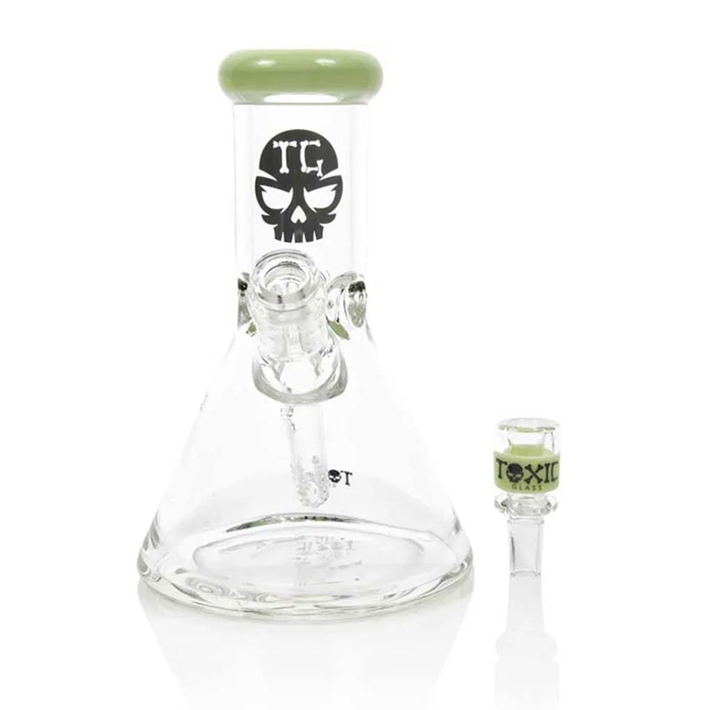 TX26 - 8″ Toxic Mini Beaker Water Pipe by MK 100 Glass