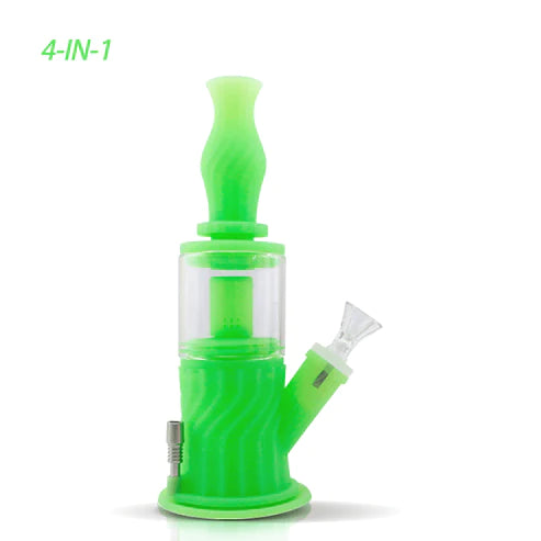 9.5" Cylinder Nectar Collector Silicone Water Pipe
