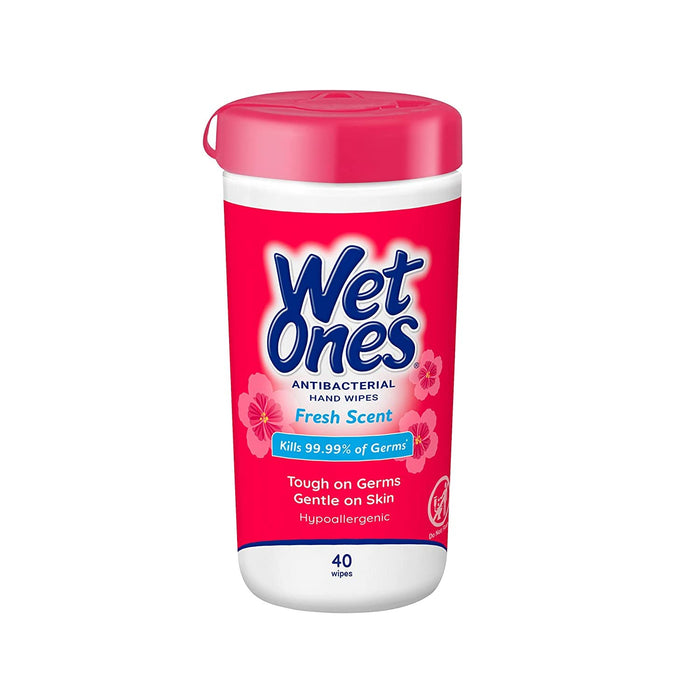 Wet Ones Antibacterial Hand Wipes Safe Can