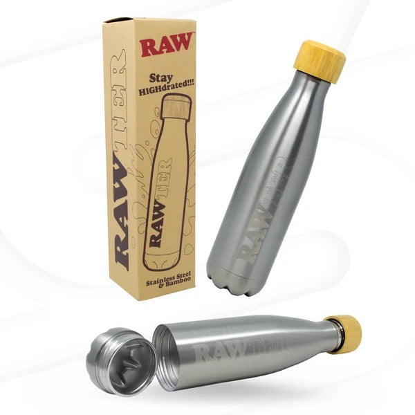 Raw Water Bottle w/ Stash