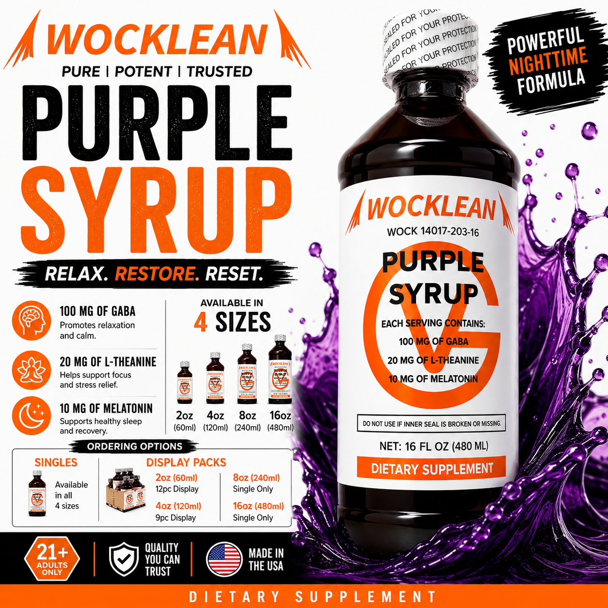 Wock Lean Purple Syrup