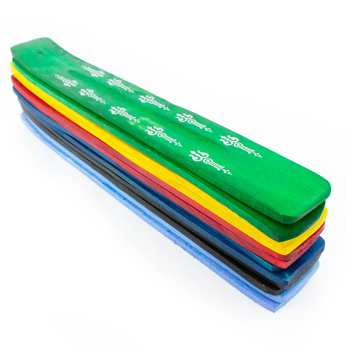Color Wooden Incense Holders - 12ct