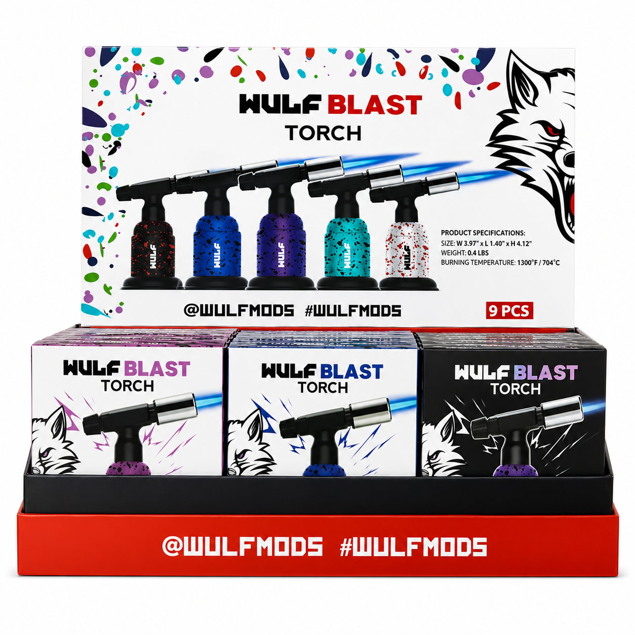 Wulf Blast Torch (9pc Display)