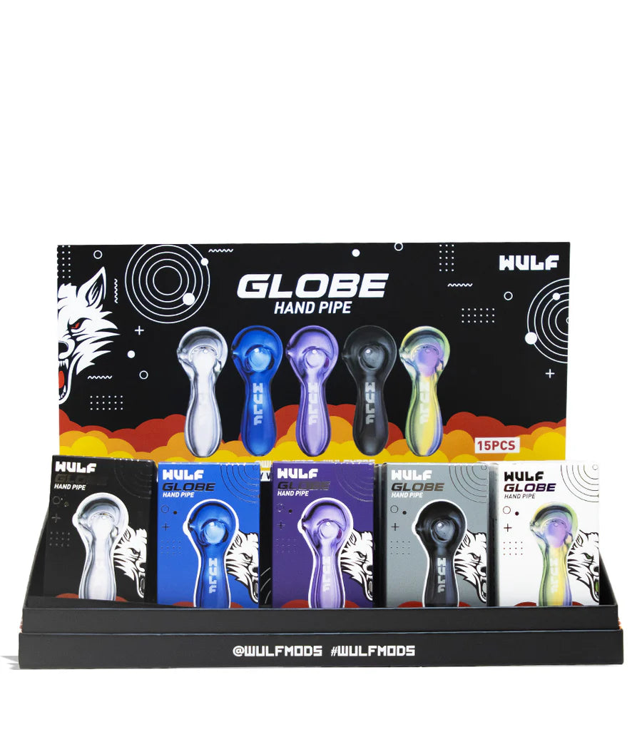 Wulf Globe Hand Pipe (15pcs Display)