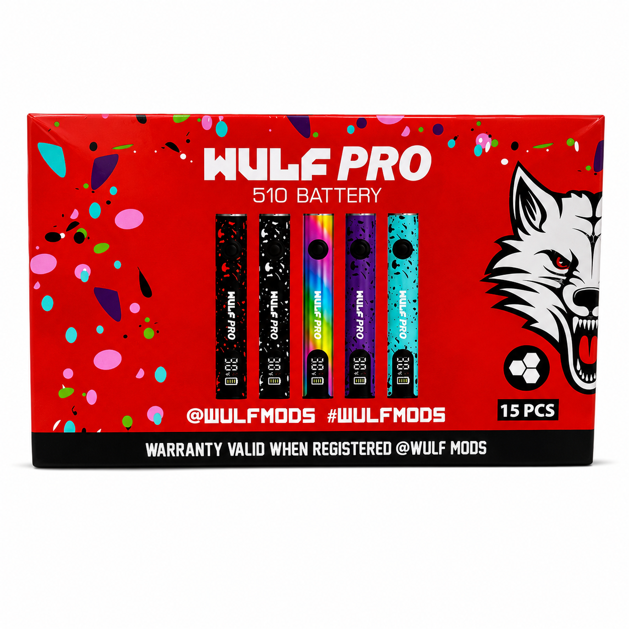 Wulf Pro 510 Voltage Battery (15pc Display)
