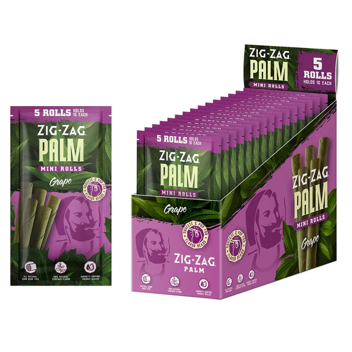 Zig Zag Palm Mini Rolls 5 ROLLS 1G