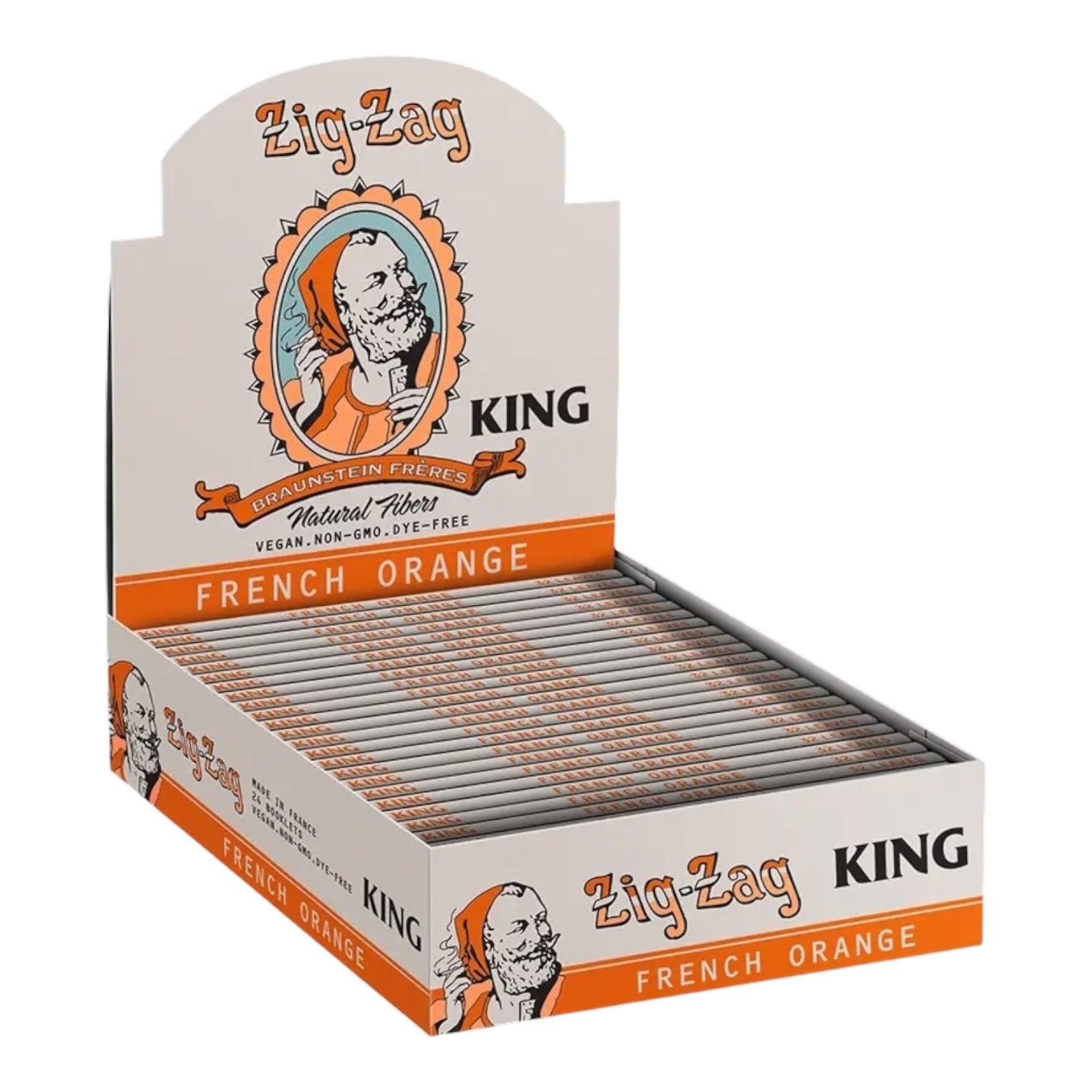Zig Zag Vintage French Orange King Size
