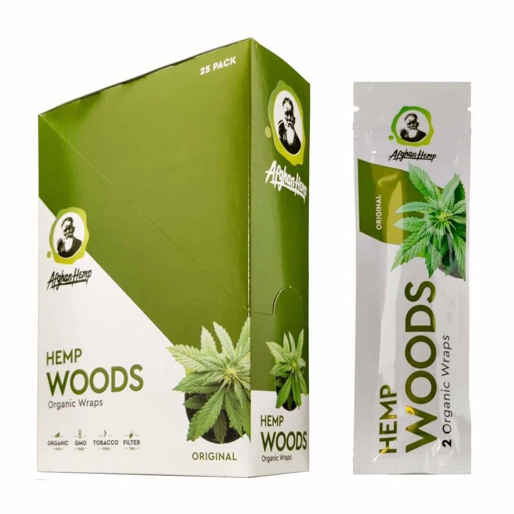Afghan Hemp Hemp Woods Wraps 2/Pk - 25pk Display