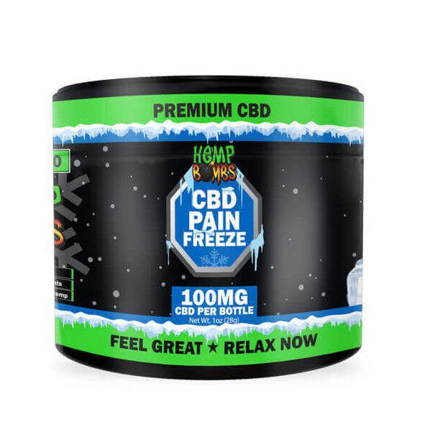 Hemp Bombs Pain Freeze CBD Cream Relief Rub
