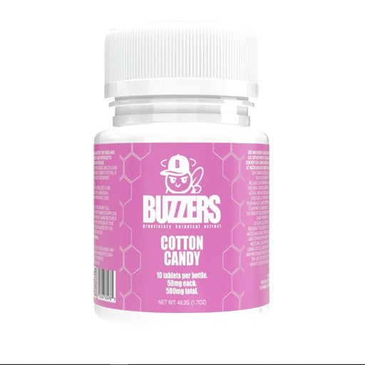 "Buzzers" 50mg - 10ct Bottle 6Btls/Dis I 30 Display