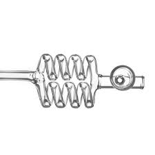 Spiral clear Glass Hand pipe