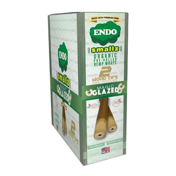 ENDO Smallz Pre-Rolled 2 Wood Tipped Hemp Wraps (15 Count Display)