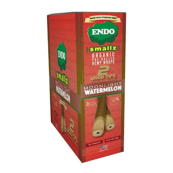 ENDO Smallz Pre-Rolled 2 Wood Tipped Hemp Wraps (15 Count Display)